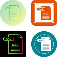 aac icoon ontwerp vector