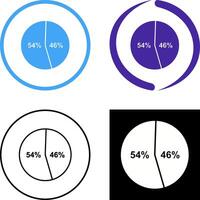 kandidaat statistieken icoon ontwerp vector