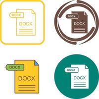 docx icoon ontwerp vector