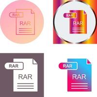 rar icoon ontwerp vector