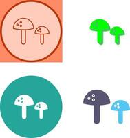 champignons icoon ontwerp vector