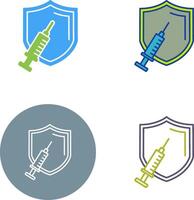 vaccinatie icoon ontwerp vector