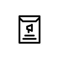 envelop pictogram ontwerp vectorillustratie met symbool briefpapier, kantoor, brief, voorstel voor reclame business vector