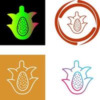 draak fruit icoon ontwerp vector