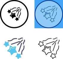 vallende sterren pictogram ontwerp vector