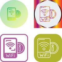 Wifi signaal icoon ontwerp vector