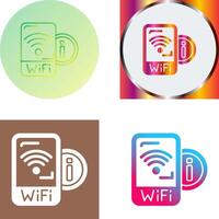 Wifi signaal icoon ontwerp vector