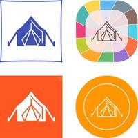 tent icoon ontwerp vector