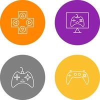 gaming controle en online spellen icoon vector