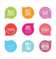 Moderne badges stickers en labels-collectie vector