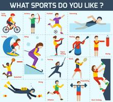 Sport pictogrammen instellen vector