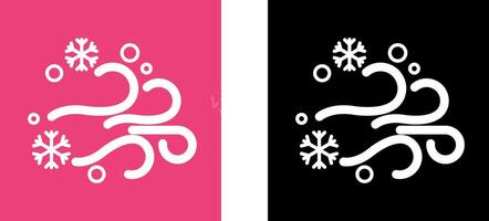 sneeuwstorm icoon ontwerp vector