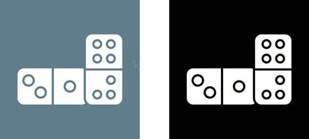 domino icoon ontwerp vector
