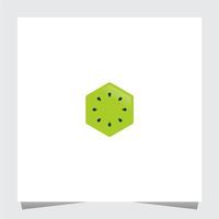 sjabloon voor digitale kiwi-logo-inspiratie vector