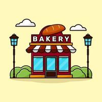 bakkerij winkel illustraties vector