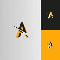een letter pijl logo inspiraties vector