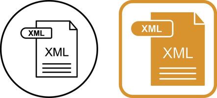 xml icoon ontwerp vector