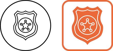 Politie schild icoon ontwerp vector
