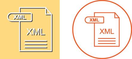 xml icoon ontwerp vector