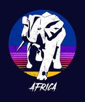 Afrika wijnoogst kunst illustratie vector