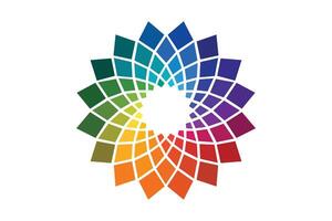 bloem vormig kleur palet ontwerper gereedschap structuur patroon achtergrond. tafel kleur nuances. kleur harmonie. trending kleuren. vector