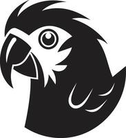 vogel elegantie onthuld logo icoon ontwerp tropisch gevederte majesteit papegaai icoon vector
