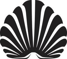 schaaldieren vitrine ontrold iconisch embleem icoon kust- verzameling verlichte logo ontwerp vector
