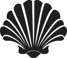 schaaldieren vitrine iconisch embleem ontwerp kust- verzameling logo ontwerp vector
