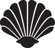 zeebodem edelstenen logo icoon kust- couture schaaldieren icoon ontwerp vector