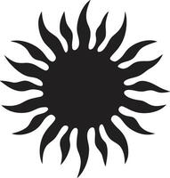 verguld gloed zon Mark stralend glans zon insigne vector