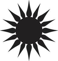 daglicht embleem zon insigne zonnestraal fonkeling zon logo icoon vector