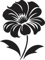 verdikt bloem schets zwart ontwerp embleem minimalistische bloemen essence monochroom embleem vector