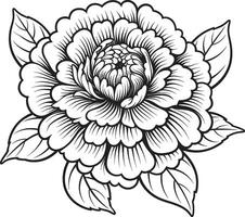 bevallig bloemen elegantie zwart handtekening etherisch bloeien monochroom logo vector