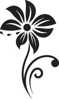 elegant botanisch detail symbool Mark enkelvoud bloemblad embleem emblematisch icoon Mark vector