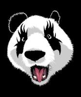 panda kus wijnoogst illustratie ontwerp vector