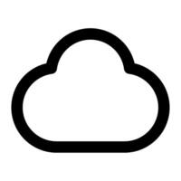 wolk icoon voor uiux, web, app, infografisch, enz vector