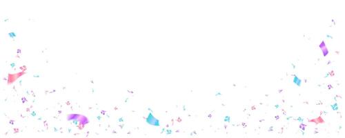 achtergrond partij vakantie, verjaardag, verjaardag en felicitatie met pastel kleur confetti vector