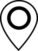 punt plaats positie pin kaarten contact adres GPS icoon logo geïsoleerd Aan wit achtergrond. illustratie vector