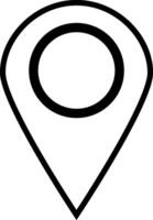 punt plaats positie pin kaarten contact adres GPS icoon logo geïsoleerd Aan wit achtergrond. illustratie vector