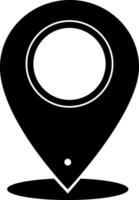 punt plaats positie pin kaarten contact adres GPS icoon logo geïsoleerd Aan wit achtergrond. illustratie vector