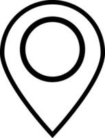 punt plaats positie pin kaarten contact adres GPS icoon logo geïsoleerd Aan wit achtergrond. illustratie vector