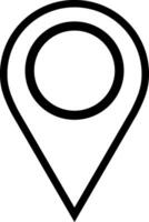 punt plaats positie pin kaarten contact adres GPS icoon logo geïsoleerd Aan wit achtergrond. illustratie vector