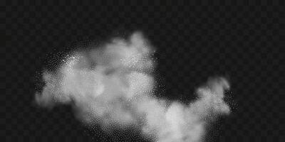 beeld van een sneeuw storm, stof of wolken. vector