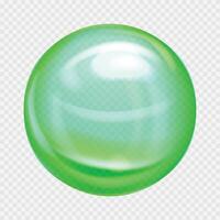 abstract glas kleur bollen. bal glimmend transparant vector