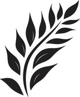 biologisch elegantie blad silhouet in aard omhelzing embleem van blad silhouet vector