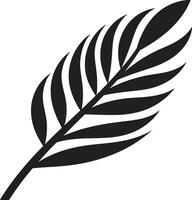 zonnig palmen iconisch logo met bladeren tropisch terugtrekken palm blad logo vector