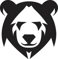 ursuscraft dynamisch beer icoon ontwerp fel teken op maat gemaakt logo van een beer vector