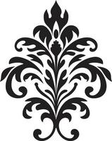 vorstelijk ornamenten wijnoogst deco verguld bloeit zwart filigraan vector