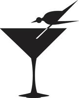 verfrissend mengen zwart cocktail emblematisch symboliek elegant plengoffers zwart drinken ic concept vector