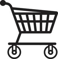 trolley tango strak met zwart boodschappen doen kar dans winkel kalmte elegant zwart met boodschappen doen trolley vector